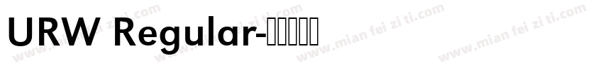 URW Regular字体转换